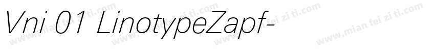 Vni 01 LinotypeZapf字体转换